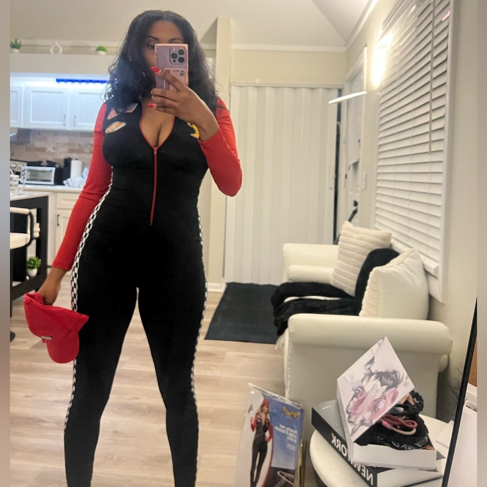 Spirit Racing Champion  Halloween Costume in Black and Red